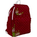 Vivid Burgundy & Heather Top Flap Backpack View2