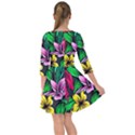 Neon Hibiscus Smock Dress View2