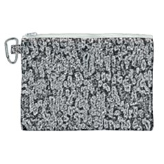 Black And White Abstract Canvas Cosmetic Bag (xl) by retrotoomoderndesigns