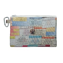 Concert Memorabilia  Canvas Cosmetic Bag (large) by StarvingArtisan