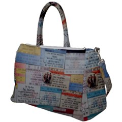 Concert Memorabilia  Duffel Travel Bag by StarvingArtisan