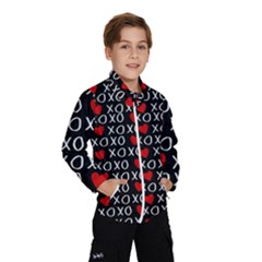 Xo Valentines Day Pattern Windbreaker (kids) by Valentinaart