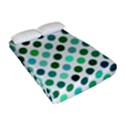 Shades Of Green Polka Dots Fitted Sheet (Full/ Double Size) View2