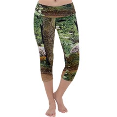 Garden Of The Phoenix Capri Yoga Leggings by Riverwoman