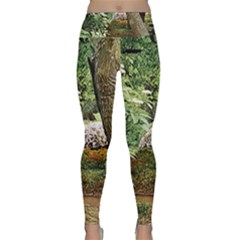 Garden Of The Phoenix Lightweight Velour Classic Yoga Leggings by Riverwoman