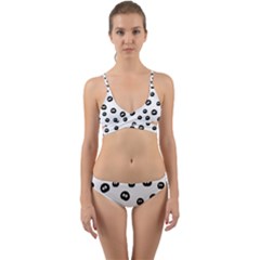 Totoro - Soot Sprites Pattern Wrap Around Bikini Set by Valentinaart