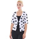 Totoro - Soot Sprites Pattern Cropped Button Cardigan View1