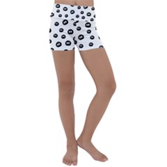 Totoro - Soot Sprites Pattern Kids  Lightweight Velour Yoga Shorts by Valentinaart