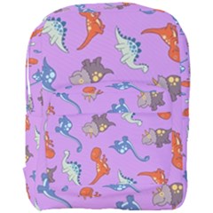 Dinosaurs - Violet Full Print Backpack by WensdaiAmbrose