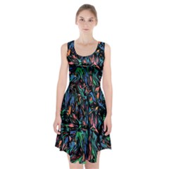 Tree Forest Abstract Forrest Racerback Midi Dress by Pakrebo