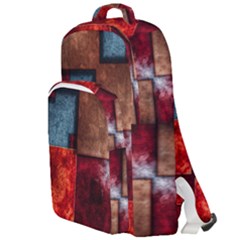 Abstract Depth Structure 3d Double Compartment Backpack by Pakrebo