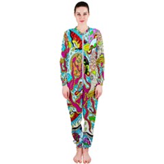 Supersonic Octopus Onepiece Jumpsuit (ladies)  by chellerayartisans