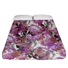 Romantic Pink Flowers Fitted Sheet (king Size) by retrotoomoderndesigns