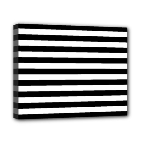 Black Stripes Canvas 10  X 8  (stretched) by snowwhitegirl