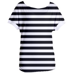 Black Stripes Women s Oversized Tee by snowwhitegirl