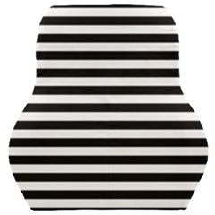 Black Stripes Car Seat Back Cushion  by snowwhitegirl