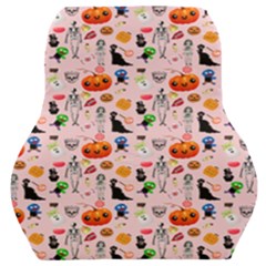 Halloween Treats Pattern Pink Car Seat Back Cushion  by snowwhitegirl