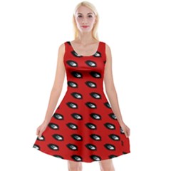 Eyes Red Reversible Velvet Sleeveless Dress by snowwhitegirl