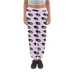 Eyes Pink Women s Jogger Sweatpants by snowwhitegirl