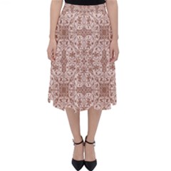 Ornamental Brown Classic Midi Skirt by snowwhitegirl