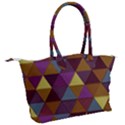 Fall Geometric Pattern Canvas Shoulder Bag View2