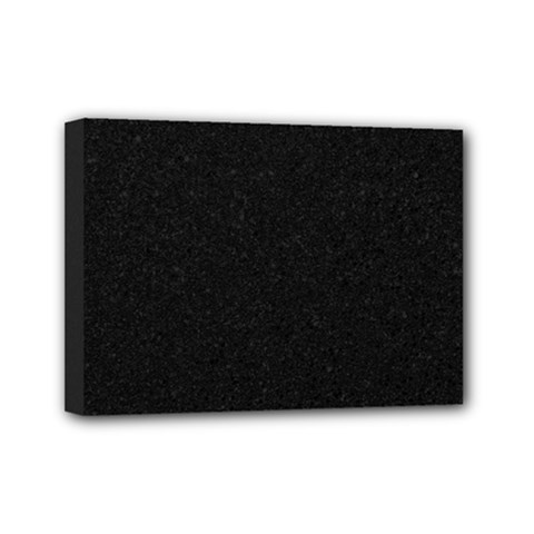 Black Glitter Mini Canvas 7  X 5  (stretched) by snowwhitegirl