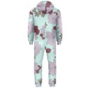 Vintage Floral Lilac Pattern Hooded Jumpsuit (Men)  View2