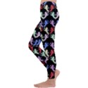 Colorful Cherubs Black Kids  Lightweight Velour Leggings View2