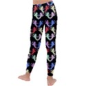 Colorful Cherubs Black Kids  Lightweight Velour Leggings View4