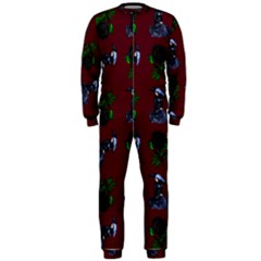 Gothic Girl Rose Red Pattern Onepiece Jumpsuit (men)  by snowwhitegirl