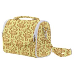 Victorian Paisley Yellow Satchel Shoulder Bag by snowwhitegirl