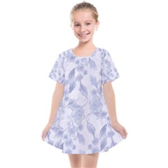 Blue Floral Kids  Smock Dress by snowwhitegirl