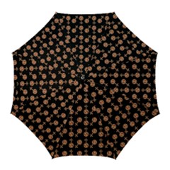 Victorian Crosses Black Golf Umbrellas by snowwhitegirl