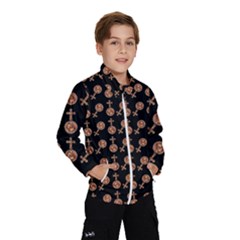 Victorian Crosses Black Windbreaker (kids) by snowwhitegirl