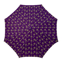 Victorian Crosses Purple Golf Umbrellas by snowwhitegirl