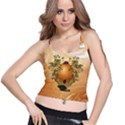 Wonderful Easter Egg With Flowers And Snail Spaghetti Strap Bra Top View1