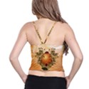 Wonderful Easter Egg With Flowers And Snail Spaghetti Strap Bra Top View2