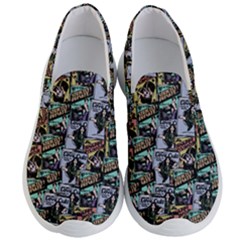 Comic Books Pattern Men s Lightweight Slip Ons by snowwhitegirl