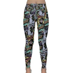 Comic Books Pattern Lightweight Velour Classic Yoga Leggings by snowwhitegirl