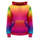 Neon Bright Rainbow Women s Pullover Hoodie View1