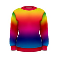 Neon Bright Rainbow Women s Sweatshirt by retrotoomoderndesigns