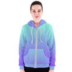 Turquoise Purple Dream Women s Zipper Hoodie by retrotoomoderndesigns