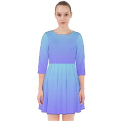 Turquoise Purple Dream Smock Dress by retrotoomoderndesigns