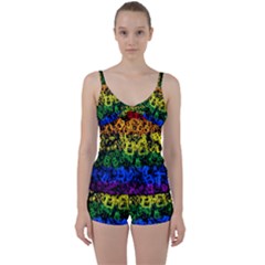 Lgbt Pride Rainbow Gay Lesbian Tie Front Two Piece Tankini by Pakrebo