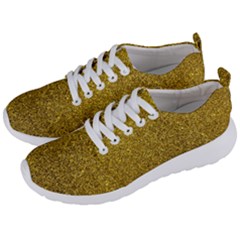 Gold Sparkles Men s Lightweight Sports Shoes by retrotoomoderndesigns