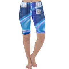 Tardis Space Cropped Leggings  by Sudhe