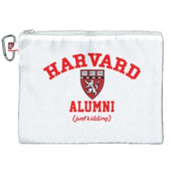 Harvard Alumni Just Kidding Canvas Cosmetic Bag (xxl) by Sudhe