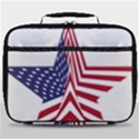 A Star With An American Flag Pattern Full Print Lunch Bag View1