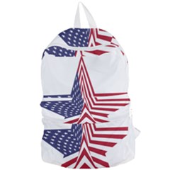 A Star With An American Flag Pattern Foldable Lightweight Backpack by Sudhe