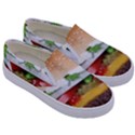 Abstract Barbeque Bbq Beauty Beef Kids  Canvas Slip Ons View3